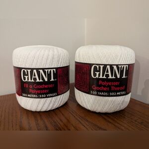 American Thread Co. Crochet Polyester 550 Yds 150P New Knitting Crochet x 2